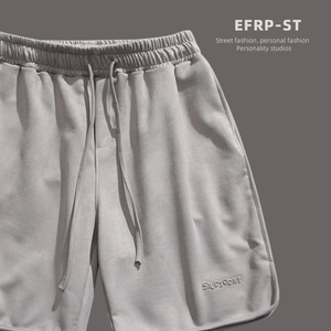 钢印字母 | EFRP | 小众设计师品牌 | 无性别风 | 麂皮绒开衩短裤