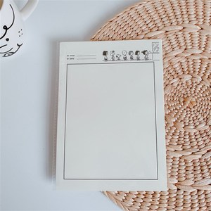 新ins风a账黑比冷淡风史努白学习手5便签纸条纹留言信纸b5信纸.