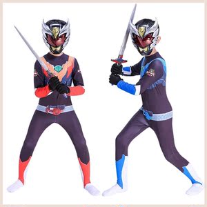 儿童巨神战击队衣服cosplay服装紧身衣铠甲勇士cos表演连体套装
