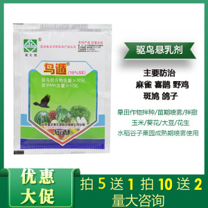 鸟遁驱鸟剂 拌种喷雾 谷子水稻果园驱赶麻雀喜鹊乌鸦也鸡药一闻避