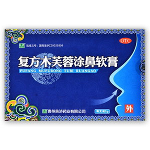 良济 复方木芙蓉涂鼻软膏 2g*1支/盒 流感感冒引起鼻塞流涕打喷嚏
