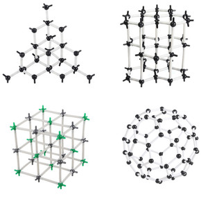 空间点阵模型碳60氯化钠金刚石石墨分子结构模型初高中晶体结构球棍有