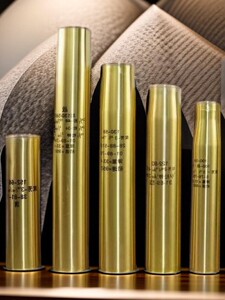 57海130弹炮壳工艺品100黄铜76弹壳模型家居装饰摆件底座真壳加工