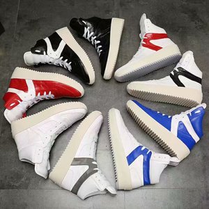 欧洲站大牌高帮情侣板鞋男鞋fear of god 第五季主线真皮fog男鞋