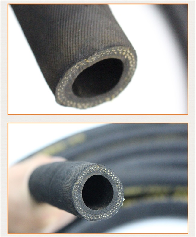 夹布橡胶管空气专用软管编织缠线黑胶管高压气管橡塑缠绕风炮胶管