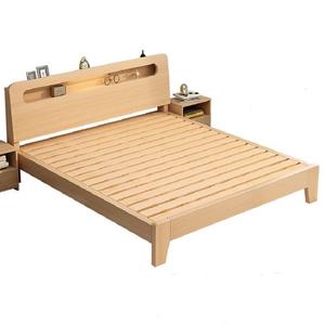 。实木床带床垫床柜组合出租屋家用商用床儿童床双人床单人床经济
