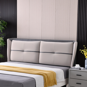 实木轻奢床头软包单买床头靠简约现代床靠2021新款靠背床头板背板