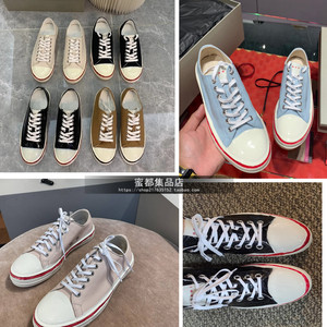 直邮marni 玛尼小白鞋厚底大头鞋系带松糕板鞋牛皮帆布运动鞋女鞋