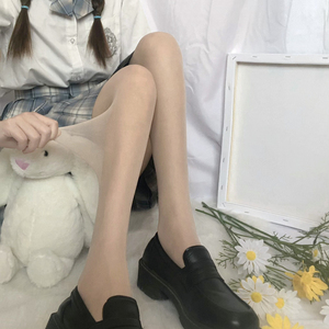 肉色丝袜女制服配小皮鞋玛丽珍鞋光腿神器性感透肉连裤袜