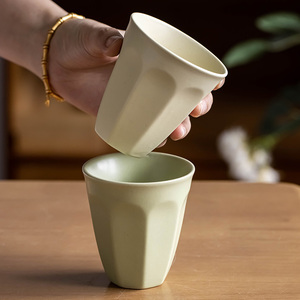 涧山集 陶瓷手握杯子无把水杯高颜值咖啡杯饮料杯家用茶杯饮水杯