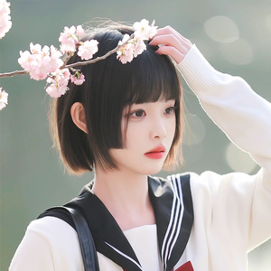 公主切假发女短发夏季新款学生直发全头套日系姬发式洛丽塔假发套