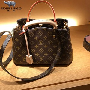 lv路易威登montaigne bb经典老花女士手提单肩蒙田包小号m41055