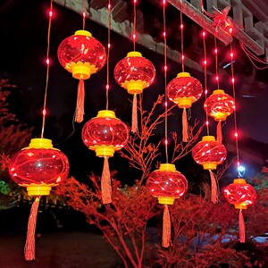 过年灯笼小彩灯阳台新年门口装饰挂件灯饰节日气氛装饰灯家用春节