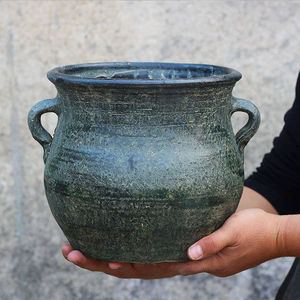 大口径粗陶多肉花盆陶瓷大号花瓶水培特大号法师老桩陶罐特价清仓