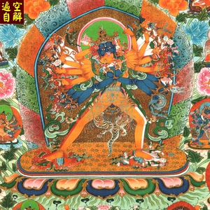 17觉囊皈依境唐卡高清图片电子原图120m装饰画宣传素材库藏族绘画