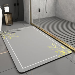 浴室地垫硅藻泥吸水垫卫生间厕所门口速干防水免洗垫防滑超软脚垫