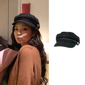 金智妮jennie同款贝雷帽子女秋冬百搭韩版显脸小日系八角帽画家帽
