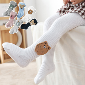 宝宝纯色薄款可开档打底裤袜春秋季女童长筒袜子婴儿童连裤袜外穿