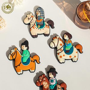 新疆博物馆唐小驹软胶冰箱贴磁贴六一儿童节生日礼物送男女生礼品