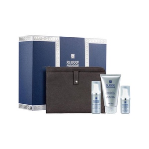 瑞士suisse programme葆丽美男士护理套装3件乳液眼部凝胶洗面奶
