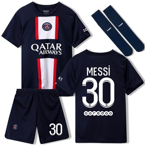 23巴黎圣日耳曼足球服定制男女儿童10号梅西内马尔姆巴佩球衣套装