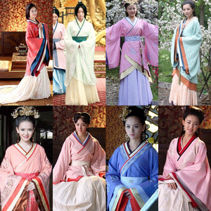 美人心计影视古装同款汉服林心如王丽坤卫子夫婚礼伴娘服演出服装