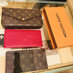 【捡漏拍】lv路易威登女包pochette老花链条三合一单肩斜挎信封包