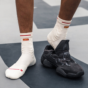 nba斗牛篮球袜男高帮实战精英袜冬季加厚中筒袜子毛巾底运动长袜