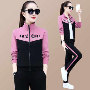 全棉运动套装女三件套