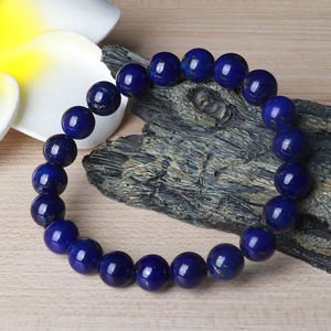 吴老头水晶 天然老矿料阿富汗帝王青金石手链 收藏毕业级宝石饰品