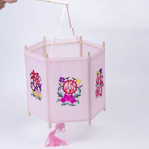 爵彩春节新年传统方形儿童手工diy手提灯笼 剪纸花灯 宫灯制作材