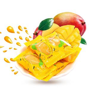 跳跳龙芒果味果汁软糖500g结婚庆喜糖水果糖零食品散装