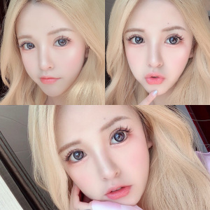 岚灰美瞳半年抛2021新款女大直径14.5mm日抛隐形近视眼镜盒天后f