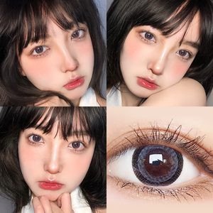 棒棒糖灰美瞳年抛大直径14.8mm正品大牌自然半年抛女日月抛天后f