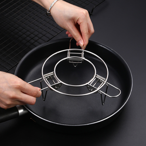 蒸架304不锈钢伸缩万能蒸菜蒸格家用高压锅内支架隔水架子热菜架