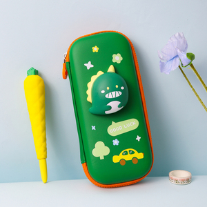 卡通3d文具盒可爱一年级大容量铅笔盒幼儿园简约解压文具袋ins日系