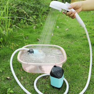 洗澡神器家用租房户外电动便携式简易自吸淋浴器电动花洒ali