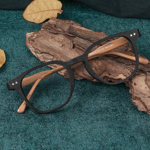 木川眼镜框男款木纹板材全框复古仿木质可配近视度数眼睛框平光女