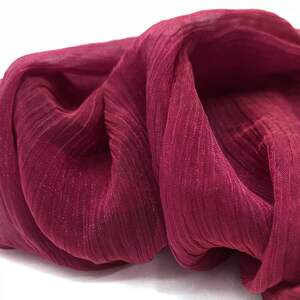 锦丝皱印花布料