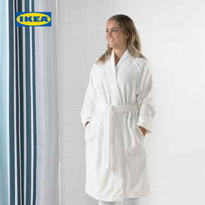 ikea宜家rockan罗克翁纯棉浴衣浴袍男女情侣四季通用吸水速干