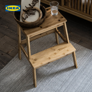 ikea宜家tenhult坦胡特踏脚凳43x40x50竹现代简约北欧风