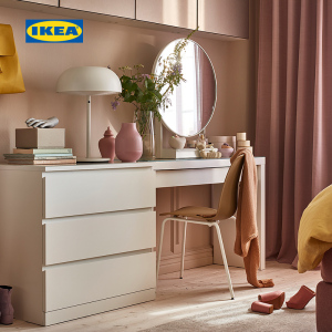 ikea宜家malm马尔姆梳妆台白色简约现代卧室