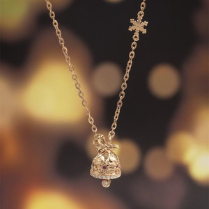 story mark故事印记圣诞铃铛项链定制礼物18k玫瑰金女款s925银