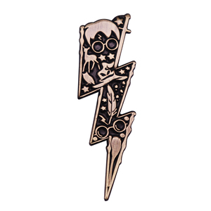 闪电印记胸针复古徽章