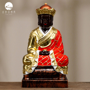 香樟木雕小佛像居家供奉闽南平家用三坪祖师爷安溪清水祖师公摆件