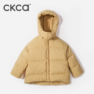 ckca童装2020春款儿童羽绒服白鸭绒冬季男女外套中大童短款面包服