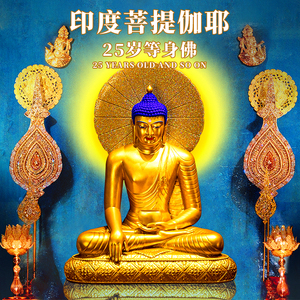 释迦牟尼佛像25/35岁等身佛像印度菩提伽耶尼泊尔树脂觉沃佛佛像