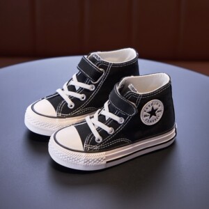 官方旗舰店官网威一匡威一匡儿童高帮帆布鞋童鞋女中