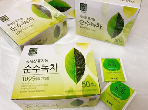 韩国直发NOKCHAWON绿茶园有机农绿茶50包入1095天等待的天然味道