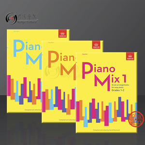 英皇钢琴考级教材 1 2 3级 ABRSM原版乐谱书 Piano Mix 9781848498648/55/62